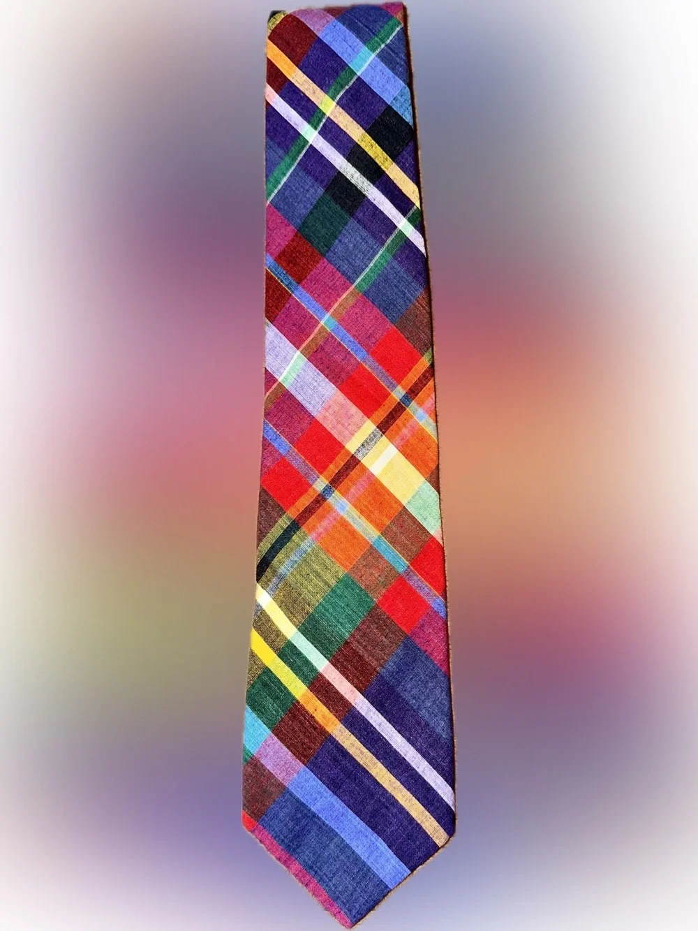 Polo by Ralph Lauren Multicolor Plaid Tie - Red, Blue, Green, Yellow